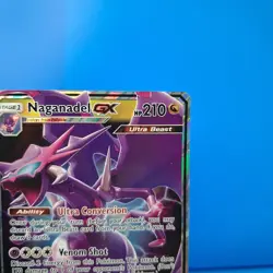 Naganadel GX 160/236 Sm-Unified Minds Ultra Rare Holo Pokemon Card NM - Image 3