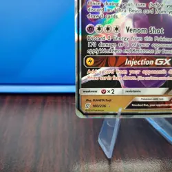 Naganadel GX 160/236 Sm-Unified Minds Ultra Rare Holo Pokemon Card NM - Image 4