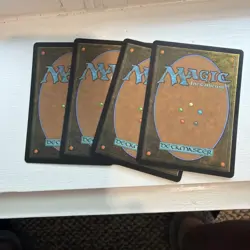4 x Plains (0296) - Foil - Final Fantasy - NM-Mint - MTG Full Art Lands - Image 2