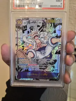 2023 One Piece OP-5 Awakening of The New Era #119 Monkey D Luffy Alt Art PSA 9 - Image 4