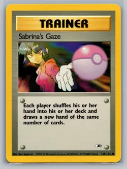 Sabrina's Gaze Gym Heroes #125/132 Common Pokemon Card - Image 1