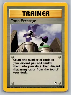 Trash Exchange Gym Heroes #126/132 Common Pokemon Card - Image 1