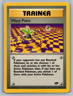 Warp Point Gym Challenge #126/132 Common Pokemon Card - Image 1