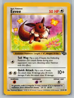 Eevee Jungle #51/64 Common Pokemon Card - Image 1