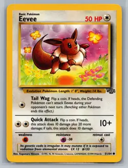 Eevee Jungle #51/64 Common Pokemon Card - Image 1