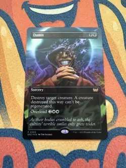 Damn (Borderless) #369 (Foil) (NM) Duskmourn DSC Magic MTG - Image 1