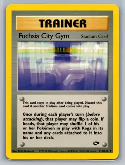 Fuchsia City Gym Gym Challenge #114/132 Uncommon Pokemon Card - Image 1
