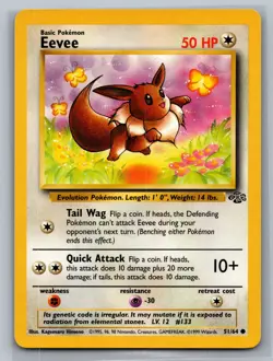 Eevee Jungle #51/64 Common Pokemon Card - Image 1