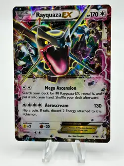 Pokemon XY Rayquaza EX Shiny Promo Holo Card #XY69 English - Image 1
