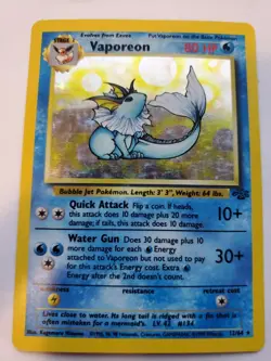 Vaporeon Jungle set Set Holo Pokemon Card - Image 1