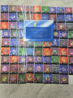 Pokemon Action Flipz Uncut 1-9 sheets complete 80 card Set series 1 Lenticular - Image 1