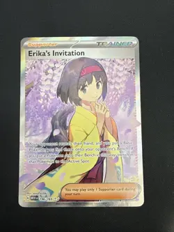 Erika’s Invitation - 196/165 - Pokemon 151 - Full Art Ultra Rare - Pokemon Card - Image 1