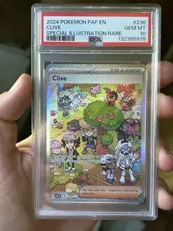 Pokemon Clive 236/091 SV: Paldean Fates Special Illustration Rare Holo PSA 10 - Image 1