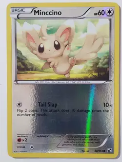REVERSE HOLO Minccino 88/114 LP / VLP - Black White Pokemon Card - sui Art - Image 1
