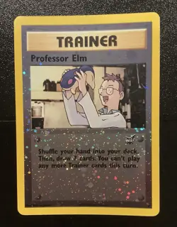 Pokemon Professor Elm - Best of Promos (PR) #3 - Reverse Holo WOTC Vintage 2002 - Image 1