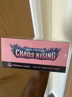 Pokemon Center Mega Evolution: Chaos Rising Elite Trainer Box ETB SLIGHT TEAR - Image 2