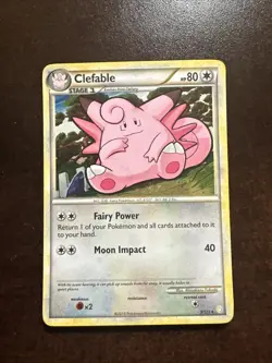 Clefable 3/123 MP/DMG Pokemon TCG Heart Gold Soul Silver - Image 1