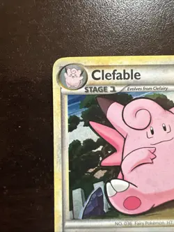 Clefable 3/123 MP/DMG Pokemon TCG Heart Gold Soul Silver - Image 2