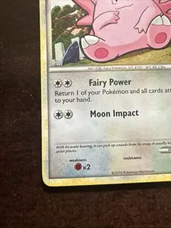 Clefable 3/123 MP/DMG Pokemon TCG Heart Gold Soul Silver - Image 5