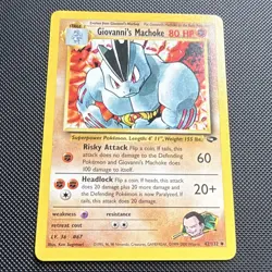 Pokemon Giovanni's Machoke Gym Challenge Uncommon Regular English 42/132 2000 - Image 1