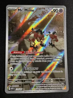 Pokemon SV: 151 Mr. Mime 179/165 - Illustration Rare Holo - Image 1