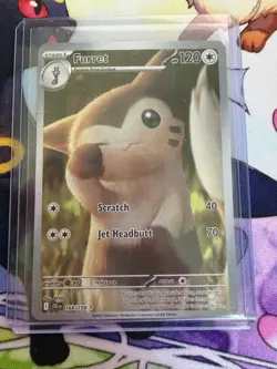 Pokemon TCG Furret 168/159 Sv09 Journey Together IR Holo EN - Image 1