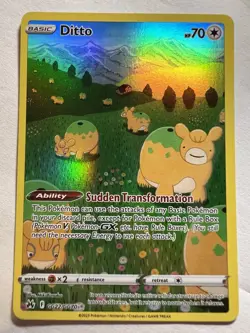 Pokemon TCG Ditto GG22/GG70 Crown Zenith: Galarian Gallery Holo See Description - Image 1