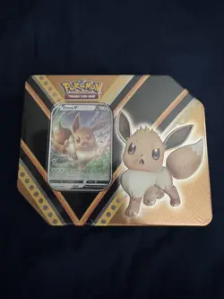 Pokemon TCG V Powers Tin Eevee V Factory Sealed NEW - Image 1