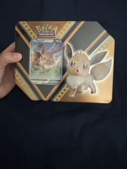 Pokemon TCG V Powers Tin Eevee V Factory Sealed NEW - Image 4