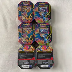 6x Pokemon TCG Mega Charizard X and Y Tins - Brand New & Sealed ✅ - Image 2