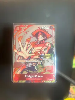 PORTGAS D ACE - One Piece P-028 - PROMO Championship Series CS 2023 Stamped - Image 1