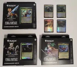 MTG Final Fantasy Commander Deck LOT OF 3 Factory Sealed Magic The Gathering FF - Image 1