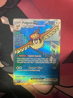 Pidgeot ex 225/197 Special Illustration Rare Obsidian Flames Pokemon NM Card - Image 1