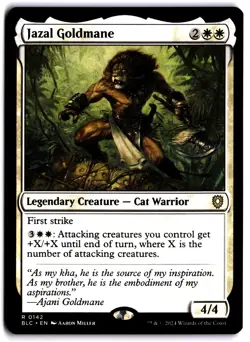 Jazal Goldmane NM BLC Commander: Bloomburrow MTG - Image 1