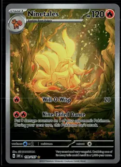 Ninetales 199/197 Obsidian Flames Illustration Rare Pokemon - Image 1