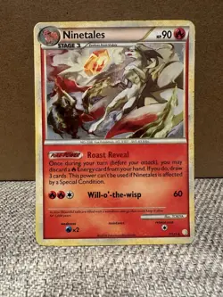 Ninetales - 7/123 - Pokemon Heart Gold Soul Silver Holo Card MP/HP. See Pics - Image 1