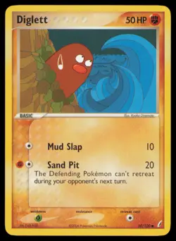 Diglett 50/100 Common Crystal Guardians Pokemon Near Mint - Image 1