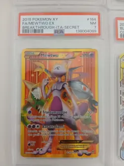 Pokemon XY Mewtwo EX 164/162 - Breakthrough - Secret Rare - Ita- PSA 7 - Image 1