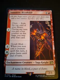 MTG FINAL FANTASY SUMMON BRYNHIDR RARE - Image 1