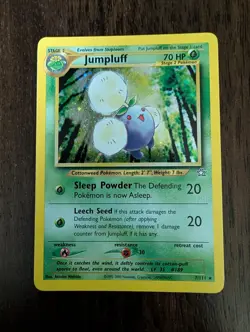 Jumpluff 7/111 Pokemon Neo Genesis Unlimited Holo Rare Near Mint NM 2000 - Image 1