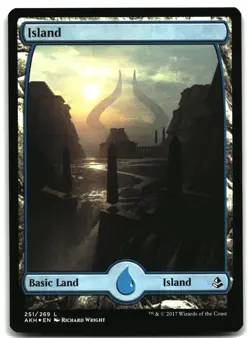 MTG Island Foil - Full Art L Amonkhet 251 LP - Image 1