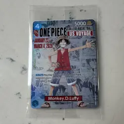 Bandai Namco One Piece CCG Monkey D. Luffy US Voyage Promo Card P-055 - Image 1