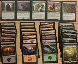Budget Casual MTG Commander Deck Black Red Green Land With Soul Of Windgrace - Image 5