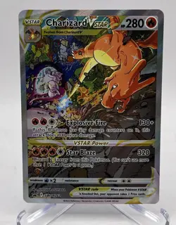 2022 Pokemon TCG Charizard VSTAR SWSH262 Full Art Black Star Promo Holo Card - Image 1