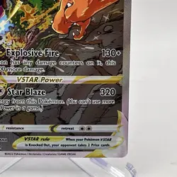 2022 Pokemon TCG Charizard VSTAR SWSH262 Full Art Black Star Promo Holo Card - Image 5