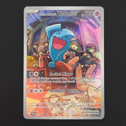 Pokemon TCG Card Team Rocket's Wobbuffet SVP203 Destined Rivals Promo - LP+ - Image 1