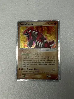 Pokemon Groudon ex Holo Rare EX Crystal Guardians 93/100 100 HP TCG Card - Image 1