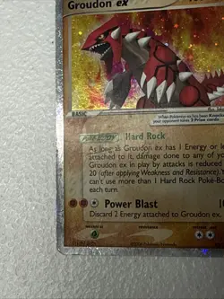 Pokemon Groudon ex Holo Rare EX Crystal Guardians 93/100 100 HP TCG Card - Image 2