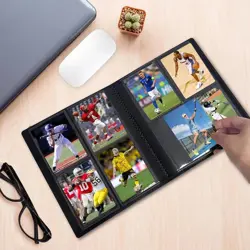 Small Card Binder with Waterproof Pages for 160 Trading Cards (Black) - Image 5