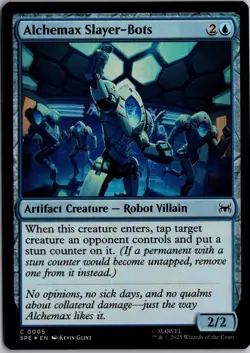 Alchemax Slayer-Bots 5 Marvel's Spider-Man: Eternal-Legal MTG Foil NM - Image 1